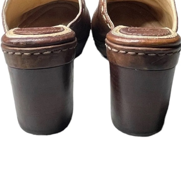Frye Candy Pickstitch Premium Leather designer Clogs Women’s Size 8.5 - Picture 4 of 8